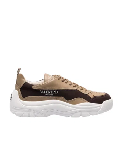 Valentino Garavani Gumboy Lace-up Sneakers In White