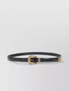 Valentino Black Vlogo Signature Brushed Calfskin Belt In Black
