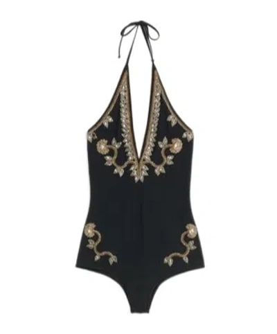 Valentino Halter One Piece Swimsuit