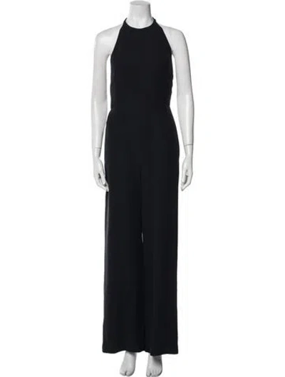 Pre-owned Valentino Halterneck Jumpsuit In Black