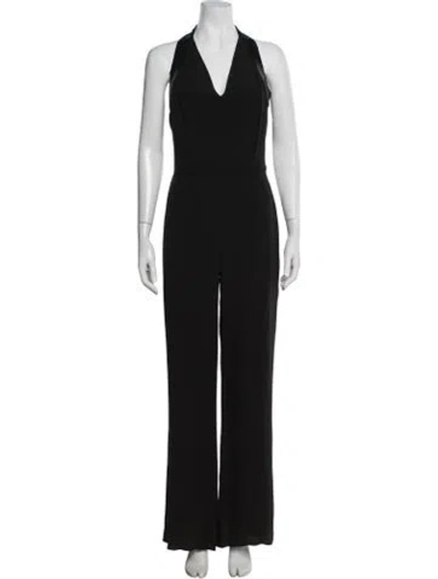Pre-owned Valentino Halterneck Jumpsuit In Black