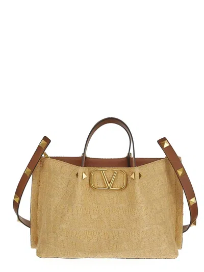 Valentino Garavani Hand Bag In Neutral