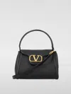 Valentino Elegant Mini Top Handle Handbag With Gold-tone Details In Black