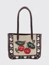 Valentino Garavani Multicolor Leather Nellcote Totes In Red