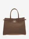 Valentino Women Brown Antibes Medium Tote, Onesize Luxury Satchels For Women Darveys In Brown