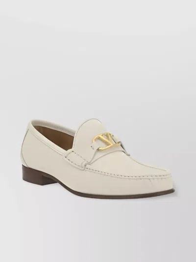 Valentino Garavani Hardware Leather Block Heel Loafers