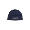 Valentino Cotton And Wool Blend Beanie With Turn-up Brim