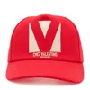 Valentino Garavani Red Cotton Hat