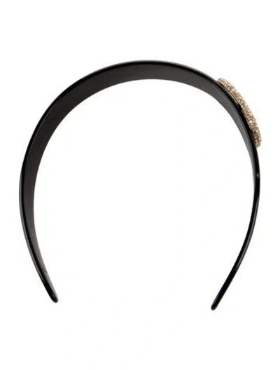 Pre-owned Valentino Garavani Headband In Black