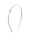 Valentino Vlogo Swarovski Crystal-embellished Headband In Gold