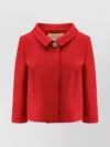 Valentino Womens Paris Heart-button Relaxed-fit Wool And Silk Jacket