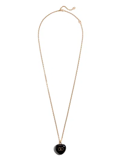 VALENTINO GARAVANI HEART-PENDANT NECKLACE