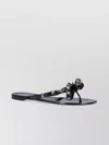 Valentino Garavani Heel Sandals With Bow Accent And Studded Embellishments In Black