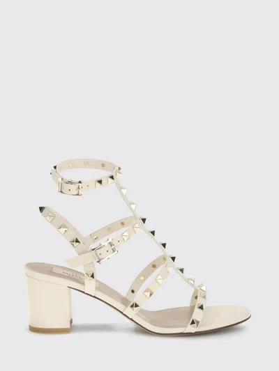 Valentino Garavani Heeled Sandal  Woman Color Ivory In Neutral