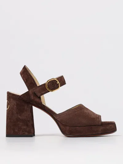 Valentino Garavani Heeled Sandals  Woman Color Brown In Black