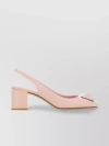 VALENTINO GARAVANI HEELED SANDALS WITH POINTED TOE AND BOW ACCENT