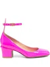 Valentino Garavani 60mm Tan-go Patent Leather Pumps In Fuchsia