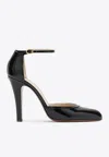 Valentino Hi Dolly 105 Patent Leather Pumps In Black