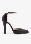 Valentino Hi Dolly Black Patent Leather Pumps In Multi