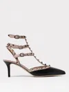 Valentino Women's Two-tone Leather Rockstud Pumps | Size It 37.5 | 6w2s0375vod Color N91 In Black
