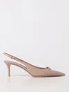 Valentino Vlogo The Bold Edition Slingback Pumps In Patent Leather 60mm In Puder