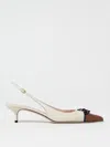 Valentino Slingback-pumps Bepointy 45 Aus Leder In Grey