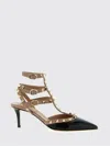 Valentino Two-tone Leather Rockstud Pumps In Black