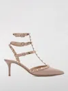 Valentino Garavani Rockstud Patent Leather Slingback Pumps In Neutral
