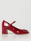 Valentino Garavani Mary-jane-pumps Vlogo Signature 60 Aus Leder In Red