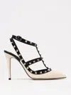 Valentino Rockstud 110 Leather Pumps In White