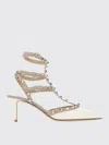 Valentino Garavani Rockstud Leather Pumps In White