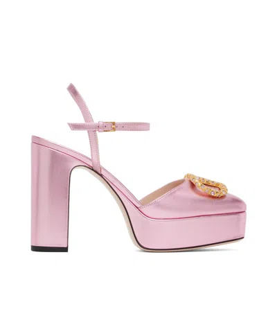 Valentino Garavani High-heeled Sandals In Pink