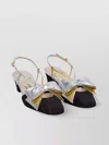Valentino High-heeled Sandals With Slingback Strap And Bow