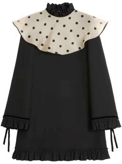 VALENTINO CREPE COUTURE MINI DRESS