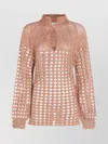 Valentino Openwork Sweater Sweaters And Cardigans Multicolor