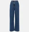 Valentino Wide- Leg Jeans In Blau