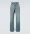 Valentino Rolled Cuffs Denim Trousers In Blue