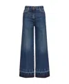 Valentino High-rise Wide-leg Jeans In Blue