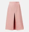 Valentino High-rise Wide-leg Skort In Pink