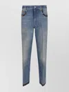 Valentino Straight-fit Denim Pants With Colorful Embellishments