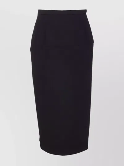 VALENTINO HIGH WAIST MIDI SKIRT WITH BACK SLIT