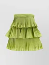 Valentino Green Taffet Skirt In Green