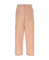 Valentino Nylon Pant With Waist Drawstring And Adjustable Hem Straps In Nude