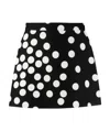 Valentino High-waisted Polka Dot Shorts In Black