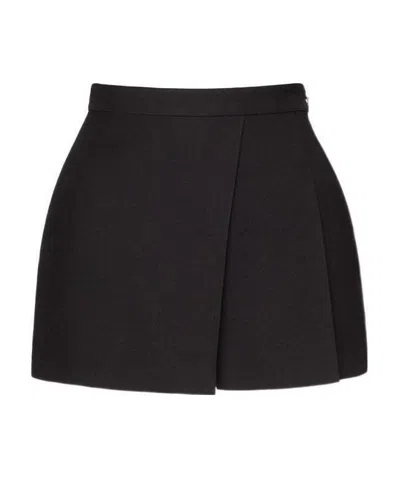 Valentino High-waisted Shorts In Black