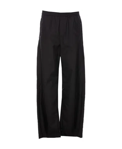 Valentino High Waisted Straight-leg Trousers In Black
