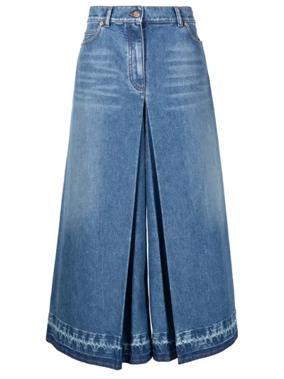 Valentino High-waisted Wide-leg Jeans