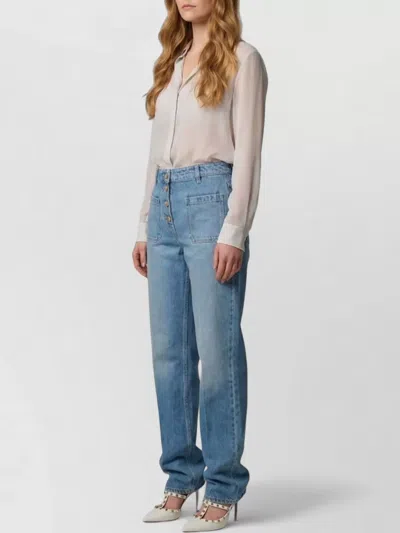 Valentino High-rise Flared Denim Jeans
