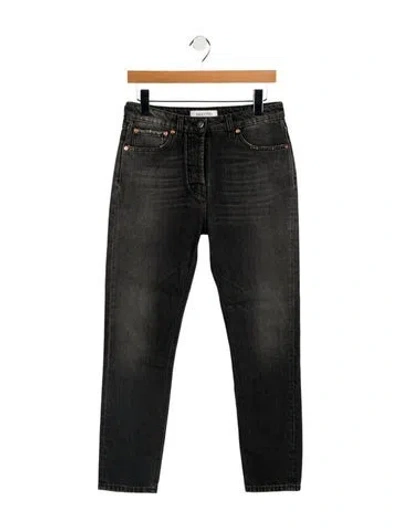 Pre-owned Valentino High-rise Skinny Leg Jeans W/ Tags In Black