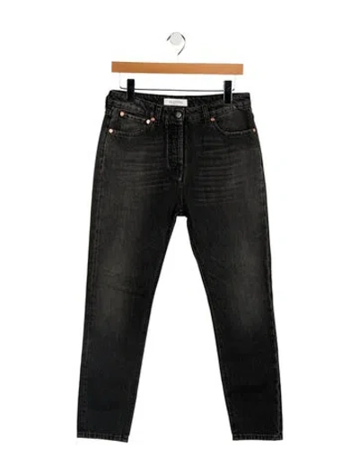 Pre-owned Valentino High-rise Skinny Leg Jeans W/ Tags In Black